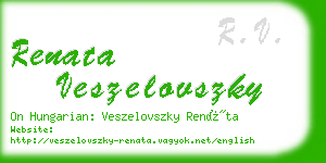 renata veszelovszky business card